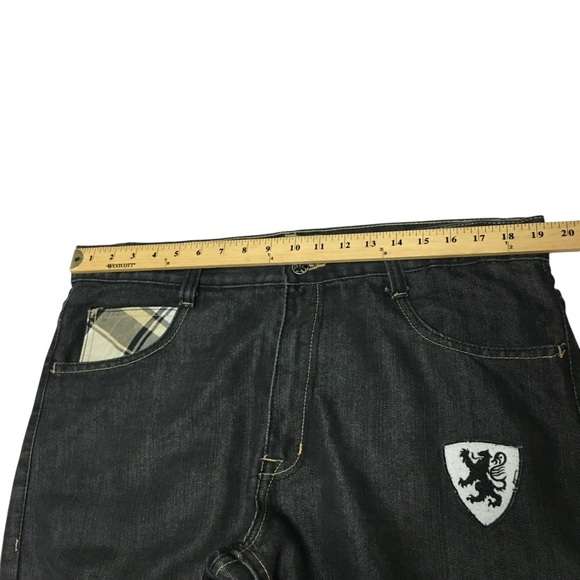 Royal Linx 38x30 Black Plaid Back Pocket Cotton Men’s Jeans - Picture 3 of 12